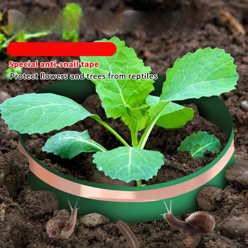 Dvostranná vodivá páska z meďného fóliového materiálu pre záhradu a ochranu stromov; samolepiaca, šírka 20–60 mm, dĺžka 50 m, hrúbka 0,1/0,06 mm, PVC uvoľňovací papier