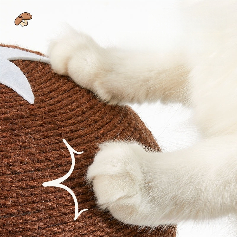 Stĺpik na škrabanie mačky zo sisalu – odolná doska na brúsenie pazúrov bez úlomkov, roztomilý štýl, hračka pre mačky