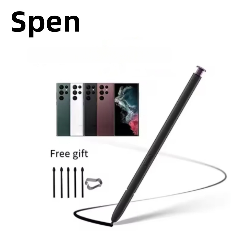 S Pen stylus pre Samsung Galaxy S22 Ultra s silikónovým plášťom (Model: S22, Kompatibilný so Samsungom)