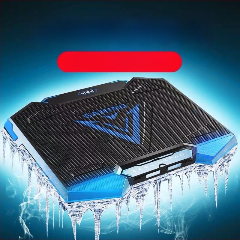 Chladič na notebook | Kovová sieťka | Chladenie ventilátorom | 5–rýchlostná konfigurácia ventilátora | Kompatibilný s notebookom, Ultrabook, Playbook