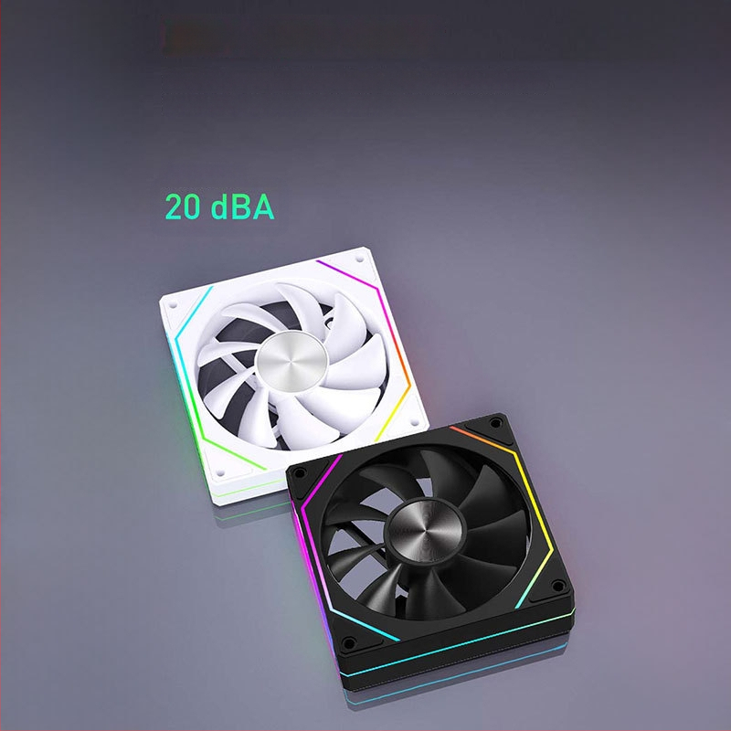 Prism 5Pro ventilátor do skrinky ARGB tichý (hidraulické ložisko, 600-1500 RPM, 20 dB(A), 4-pin PWM, ARGB 5V 3-pin)