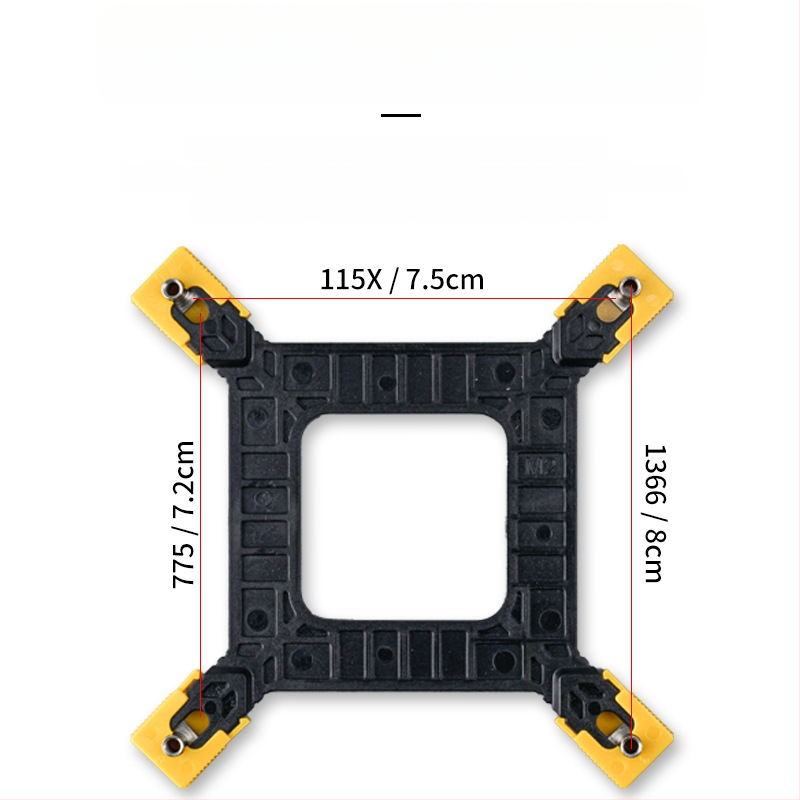 Držiak chladiča CPU pre univerzálne dosky 1366/115x/775, OEM spracovanie, odvod tepla
