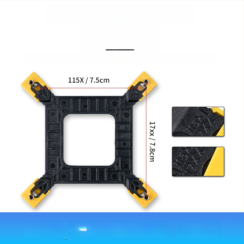 Držiak chladiča CPU pre univerzálne dosky 1366/115x/775, OEM spracovanie, odvod tepla