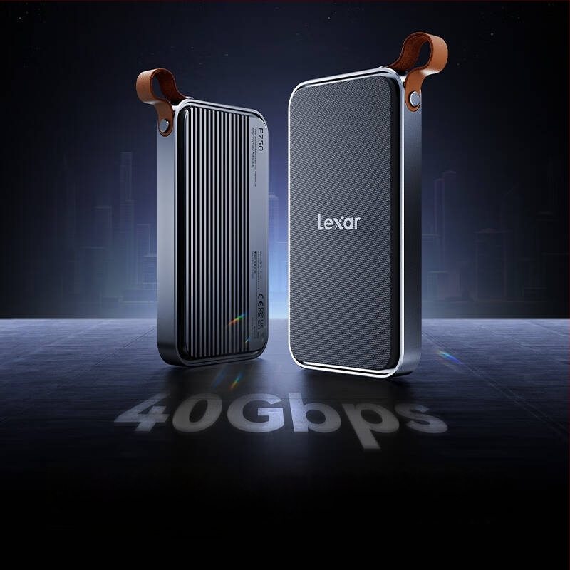 Lexar E750 USB4 NVMe M.2 externá SSD skrinka s Thunderbolt 4, podpora až 8 TB