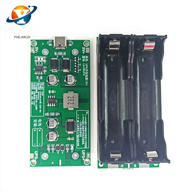 UPS modul s Li-ion batériou 18650, boost nabíjanie a vybíjanie, výstup 5V/9V/12V, model 3A UPS