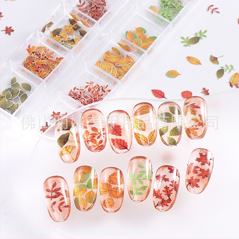 Čipky na nechty z drevenej pulpovej série – kvetinový vzor, materiál: plast, štýl INS, séria drevenej pulpovej čipky