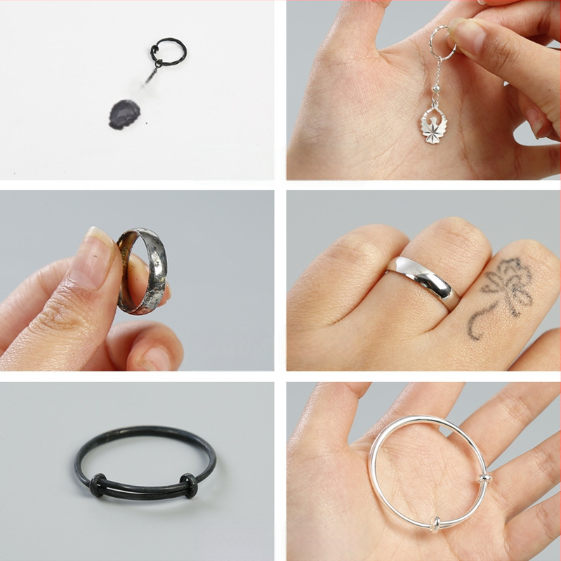 Strieborná čistiaca a leštiaca handrička na šperky a strieborné riady