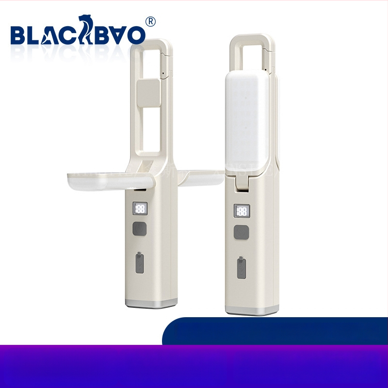 LED kempingová lampa, skladacia a prenosná, nabíjateľná, 3,7V 10W, vhodná pre stany a internáty, zavesiteľný dizajn