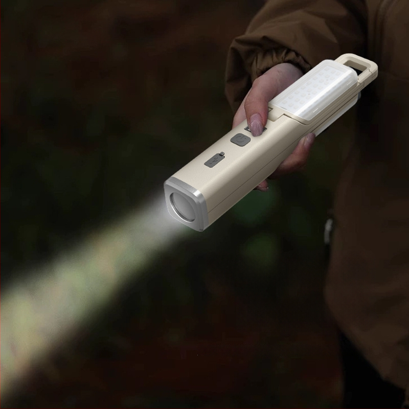 LED kempingová lampa, skladacia a prenosná, nabíjateľná, 3,7V 10W, vhodná pre stany a internáty, zavesiteľný dizajn