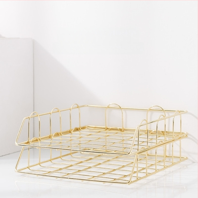 Stohovateľný regál na súbory, stolné skladovanie pre kanceláriu a štúdium