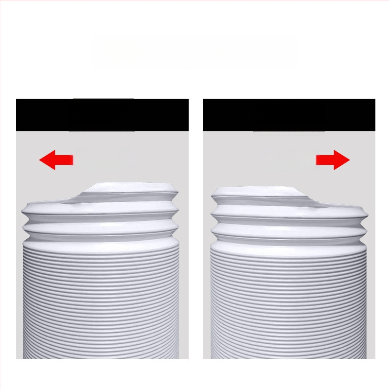 Prenosná hadicová výfuková rúra pre klimatizáciu (3 m dĺžka, priemer 5,1 in, teleskopická)