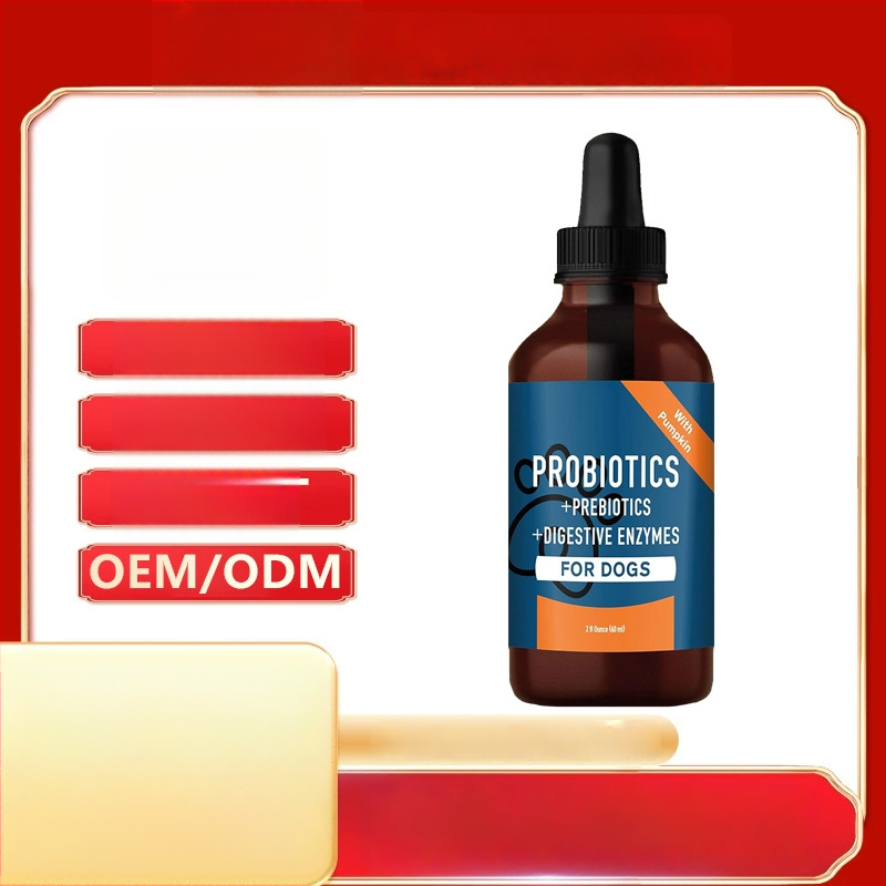 Probiotické kvapky pre psy – podpora črevného zdravia; 100 g na fľašu, 50 fľašiek v balení