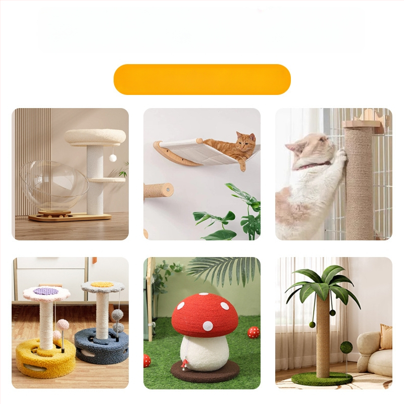 Sisalový náhradný stĺpec pre mačací strom - DIY príslušenstvo, jednoduchý štýl, Pet travel e-family