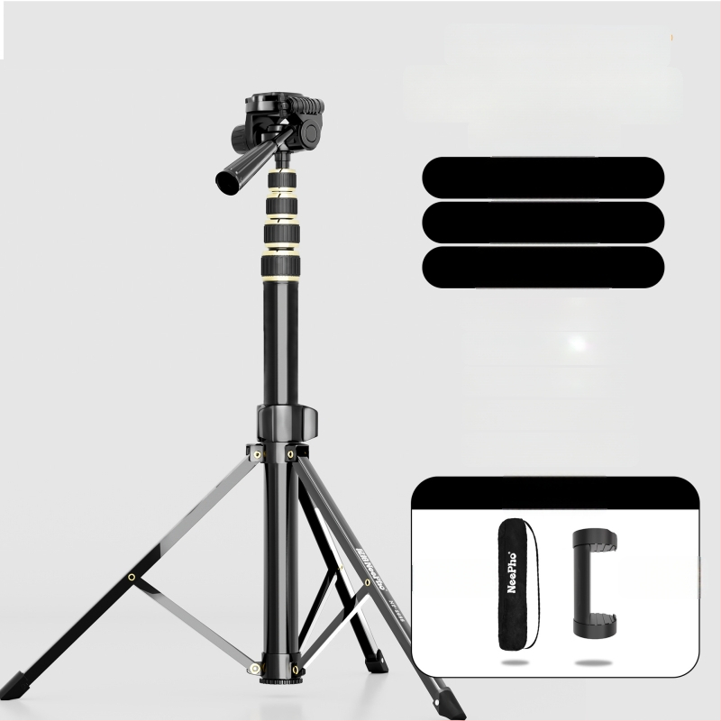 DSLR grindinis stovas NP-2688 iš Neepho, 3D gimball, aliuminio lydinys, 5 sekcijų, apkrova 2–5 kg (greito atleidimo plokštelė)