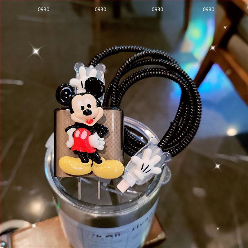 Karikatūrinių dizaino duomenų kabelio apsauginis gaubtas Apple 20W įkrovimo kabeliui – mobiliųjų telefonų priedai, suderinamas su Apple 20W