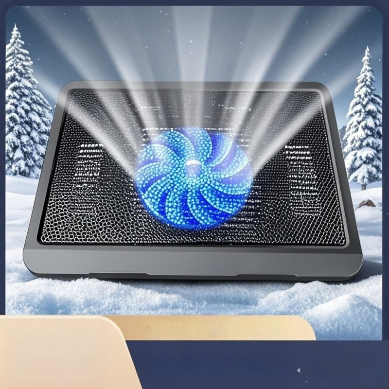 Podložka na chladenie notebooku s polovodičovou chladiacou základňou, tichý ventilátor s núteným prúdom vzduchu, kompatibilná s Lenovo Legion notebookmi