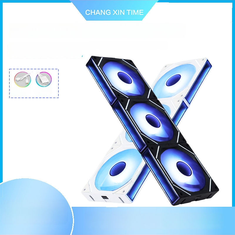 Chladiaci ventilátor pre PC skriňu, PWM ovládanie, ABS púzdro, kompatibilný s ATX/BTX