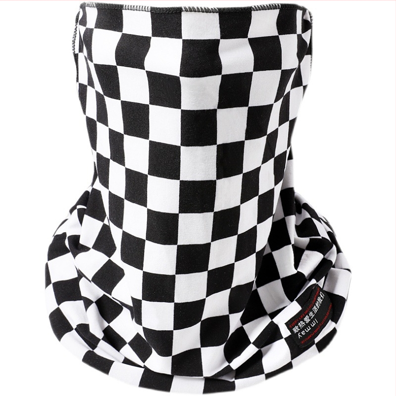 Jazdecká maska na tvár s ochranou krku a UV ochranou, polovičné prekrytie tváre, polyester 61–70%