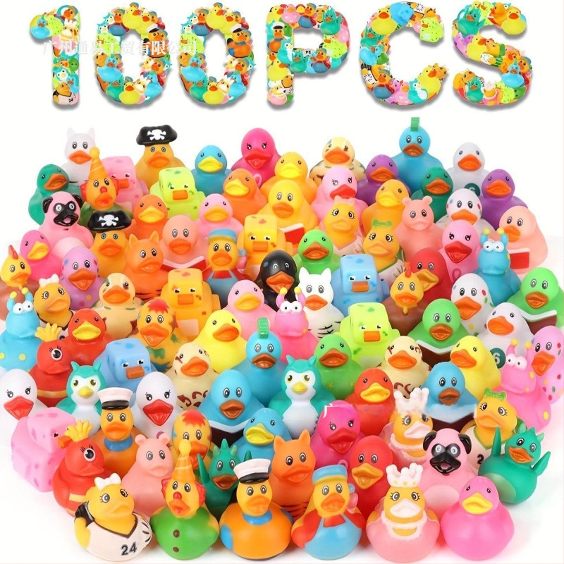 Kúpeľná hračka kačka – pískajúca plávajúca gumová kačka, materiál: smaltové lepidlo, zvuková hračka na vode, vek 14+