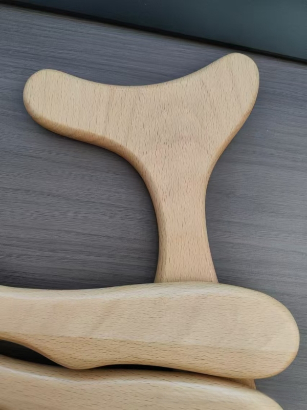 Drevená gua sha doska pre domáce fyzioterapeutické masáže – masívne drevo, vhodná na nohy a krk