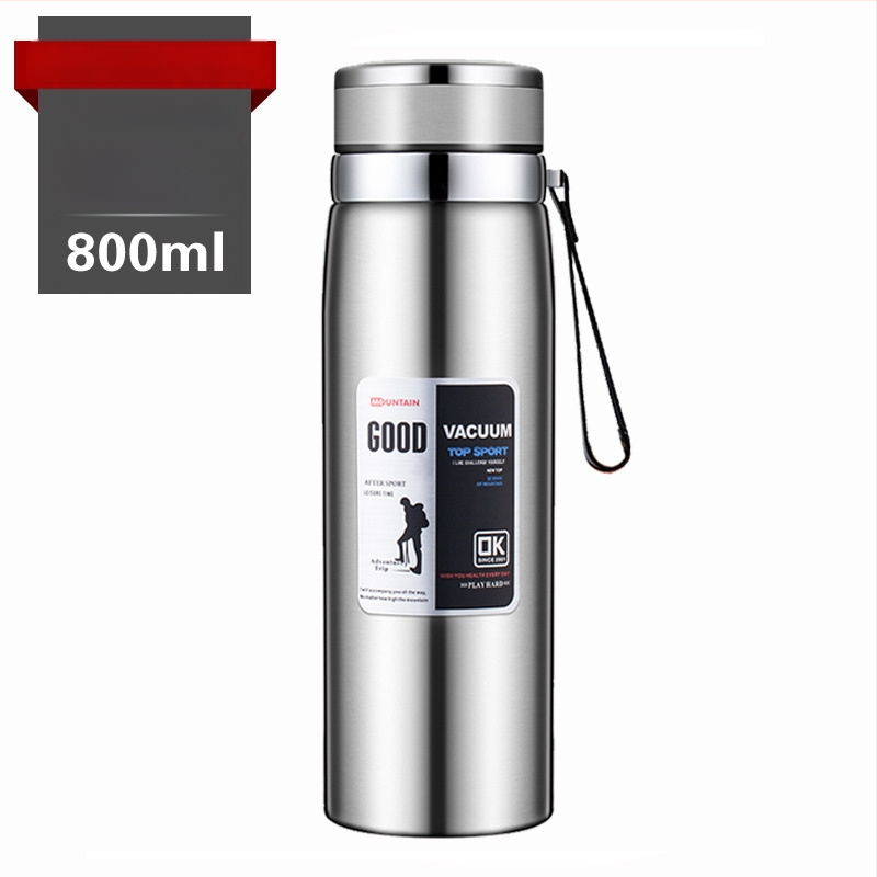 Termos z nehrdzavejúcej ocele, vnútorná nádrž 304, vonkajší plášť 201, športový štýl, prenosný, udržiava teplotu viac než 36 hodín