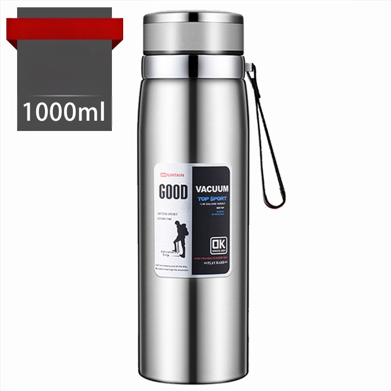 Termos z nehrdzavejúcej ocele, vnútorná nádrž 304, vonkajší plášť 201, športový štýl, prenosný, udržiava teplotu viac než 36 hodín