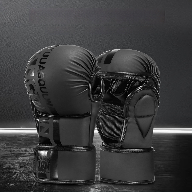 Boxovacie rukavice pre dospelých - profesionálny tréning, Muay Thai rukavice s polprstami, model ltao1003836576, značka Haichao Department Store Factory