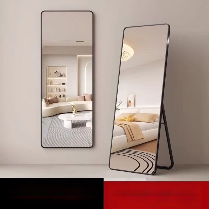Zrkadlo na celú výšku, jednoduchý moderný štýl, vysoké rozlíšenie, vhodné do domu, izby alebo internátu, model: dyjqsj1.21, číslo výrobku 1002523772