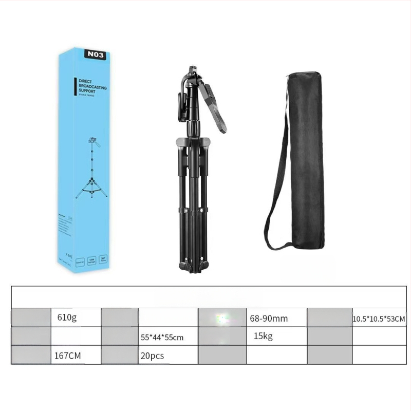 Trojosový stabilizátor pre telefón s automatickým sledovaním, hliníkový podlahový stojan, nosnosť 5 kg, tyč so 2–3 sekciami