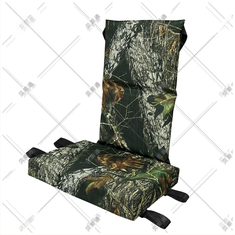 Išorinis medžiotojo sėdėjimo pagalvė mediniam kėdei, Oxford audinys, kamufliažas raštas, ruduo–žiema, be laikiklio