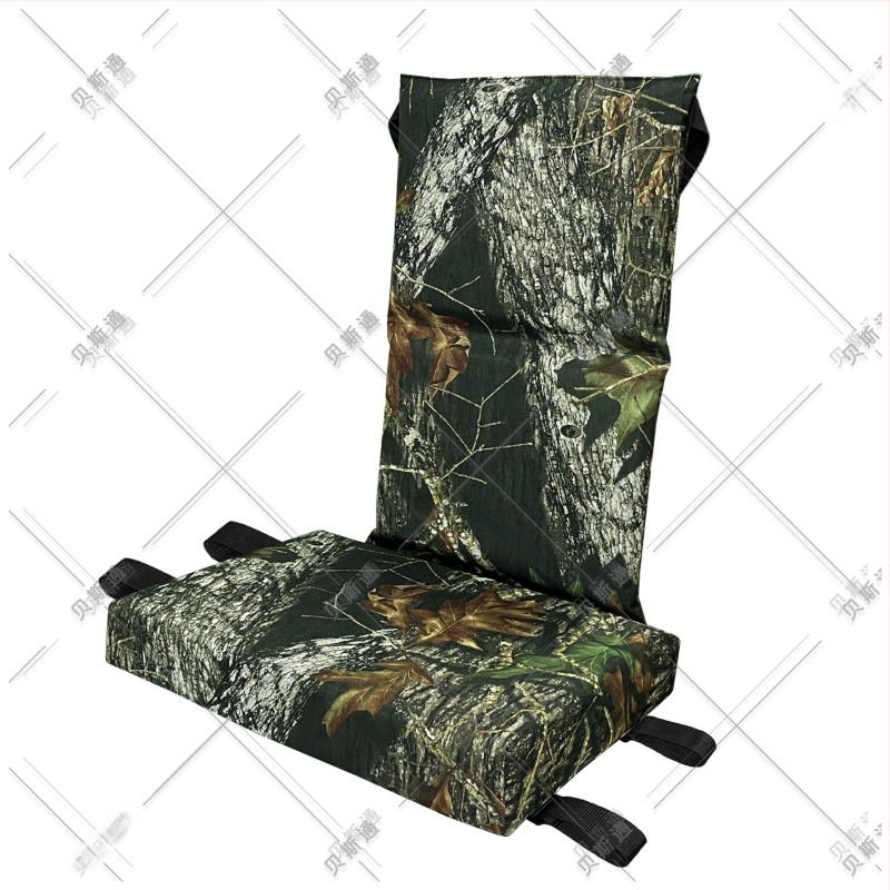 Išorinis medžiotojo sėdėjimo pagalvė mediniam kėdei, Oxford audinys, kamufliažas raštas, ruduo–žiema, be laikiklio