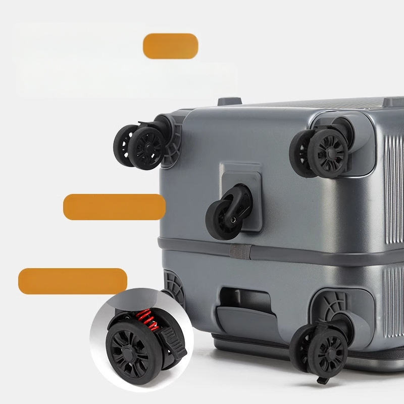 Polykarbonátový kufor s predným otvorením, veľký objem, 3,5 kg, TSA zámok s heslom, kolieska 360°