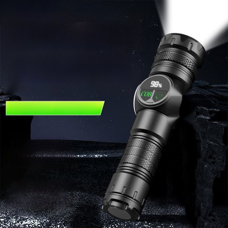 Dobíjateľná LED baterka so zoomom — Jigobird LED čip, ABS puzdro, dlhá výdrž batérie