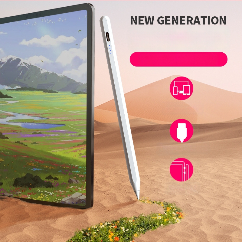 Univerzálny kapacitný stylus s kovovým telom, magnetické prichytenie, kompatibilný s Apple, Samsung, Huawei a Xiaomi