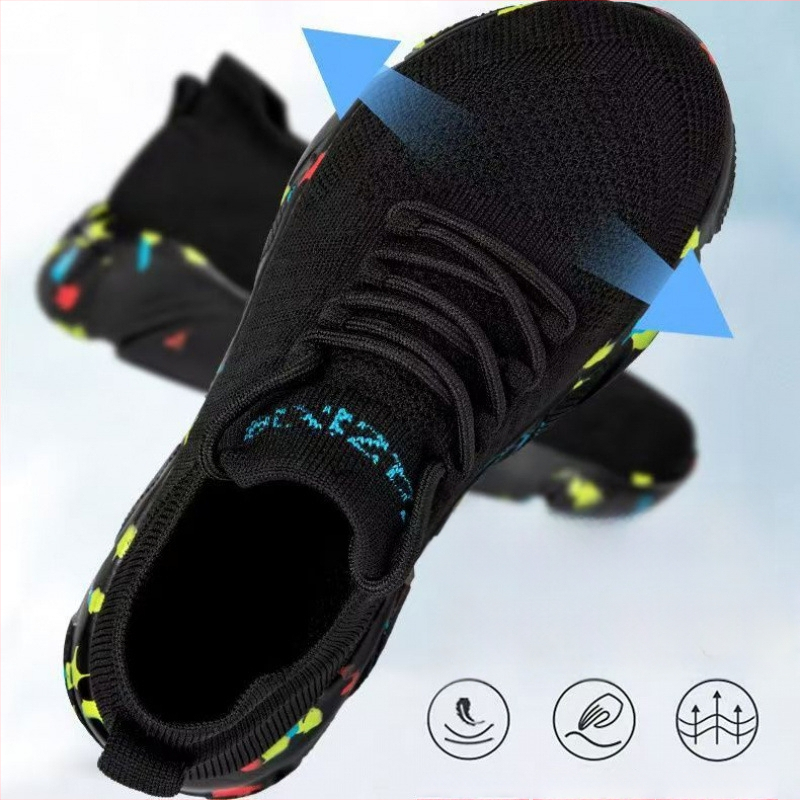 Unisex topánky na prechádzky s rozšíreným prstom, ľahká podrážka, mikrovláknový povrch