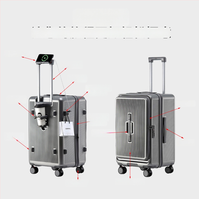 Paguz cestovná taška s predným otváraním, PC puzdro, kolieska Omni-Directional, TSA zámok s kódom, rozšíriteľná, hmotnosť 5 kg