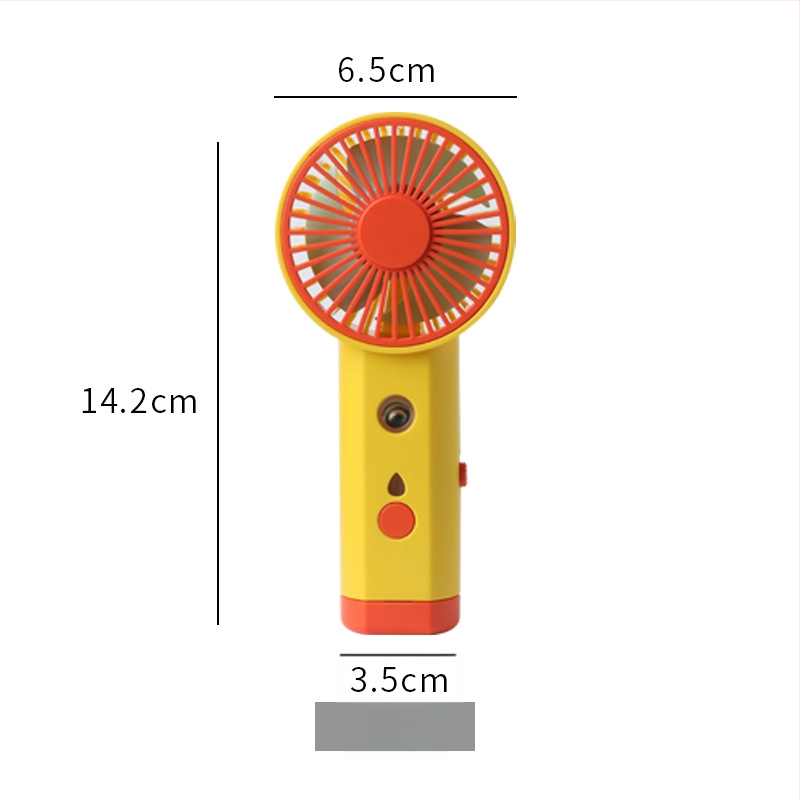 Prenosný USB zvlhčovač s rozprašovaním a malým ventilátorom – plast, Xiaojiao Shi značka, licencovaná súkromná značka, prispôsobenie spracovania, prenosný štýl, viacúčelový a tichý