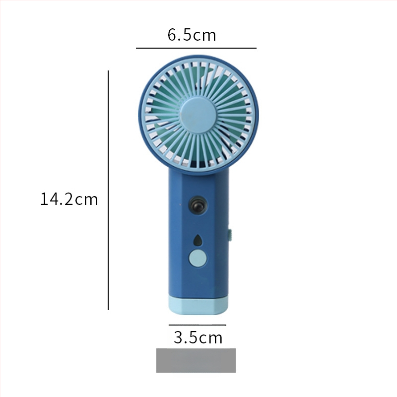 Prenosný USB zvlhčovač s rozprašovaním a malým ventilátorom – plast, Xiaojiao Shi značka, licencovaná súkromná značka, prispôsobenie spracovania, prenosný štýl, viacúčelový a tichý