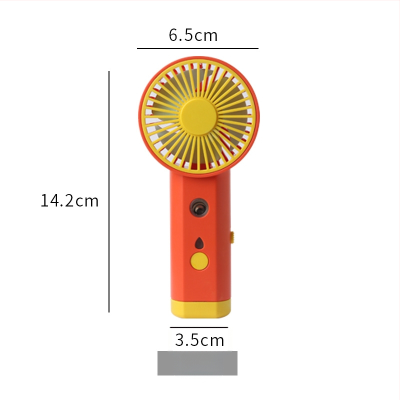Prenosný USB zvlhčovač s rozprašovaním a malým ventilátorom – plast, Xiaojiao Shi značka, licencovaná súkromná značka, prispôsobenie spracovania, prenosný štýl, viacúčelový a tichý