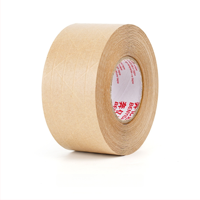 Páska z kraftového papiera, vláknitá nosná vrstva, vodou viazané lepidlo, proti manipulácii, na uzatváranie krabíc, tlačené krytie a montáž — Značka Yida