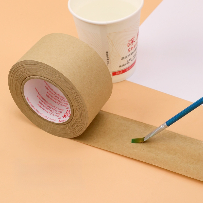 Páska z kraftového papiera, vláknitá nosná vrstva, vodou viazané lepidlo, proti manipulácii, na uzatváranie krabíc, tlačené krytie a montáž — Značka Yida