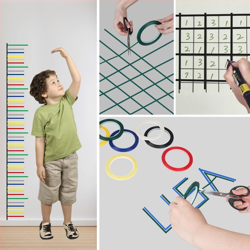 Páska na označovanie bielej tabule, PET základ, akrylové lepidlo, jednostranná, odtrhnutie nožom