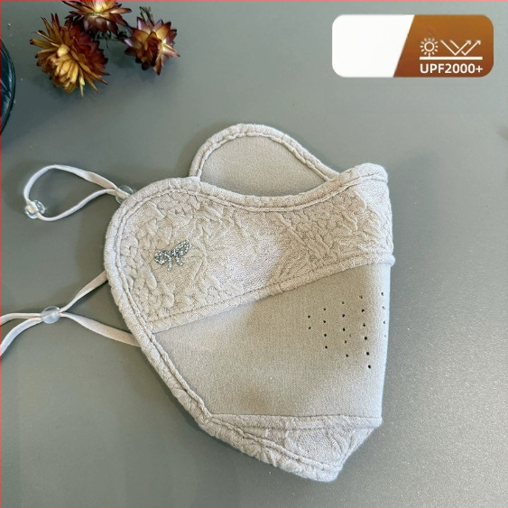 Teplá maska na tvár, zmes polyesteru a bavlny, ušné slučky, prachová ochrana, potlač loga