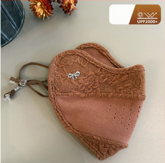 Teplá maska na tvár, zmes polyesteru a bavlny, ušné slučky, prachová ochrana, potlač loga