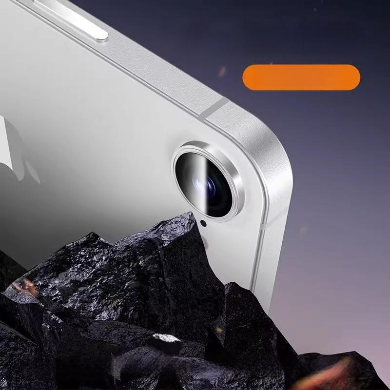 Film na ochranu objektívu fotoaparátu pre iPhone 16e – tvrdené sklo, rám s plnou ochranou, HD jasnosť, ochrana proti pádom