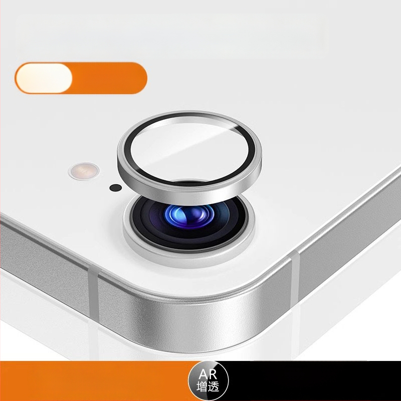 Film na ochranu objektívu fotoaparátu pre iPhone 16e – tvrdené sklo, rám s plnou ochranou, HD jasnosť, ochrana proti pádom