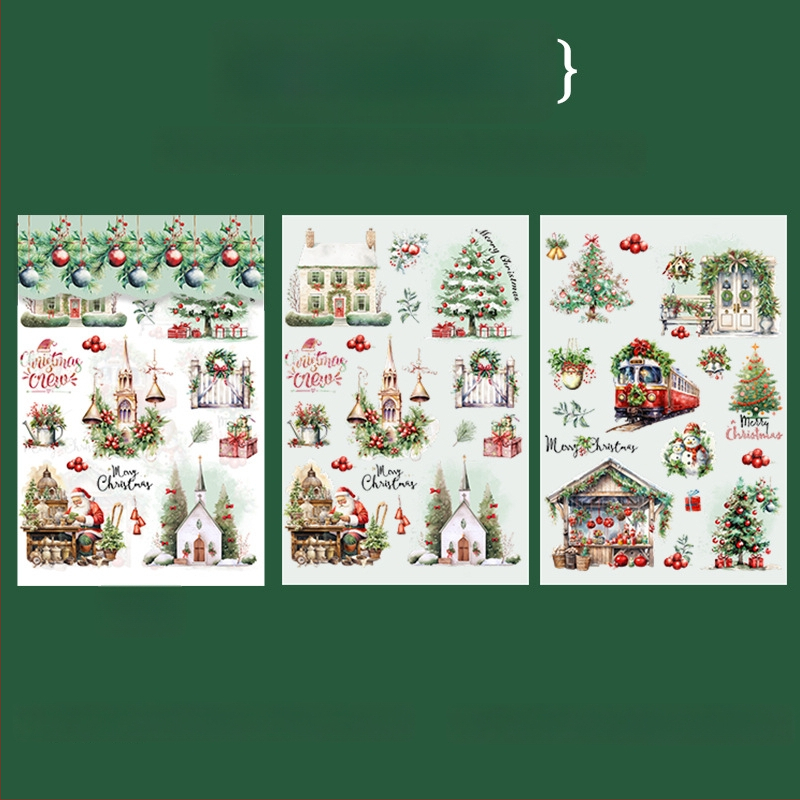 Tomato Sauce Girl PVC transferná nálepka s vianočnou tematikou pre plánovače — Materiál PVC, Štýl: Vianočný, Technika: Tlač