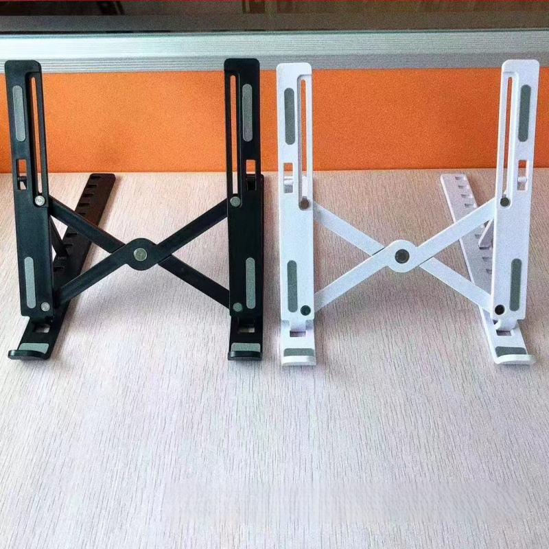 Alumīnija sakausējuma portatīvā datora statīvs, salokāms, modelis N3 – universāliem klēpjdatoriem, regulējams pacēlājs, 250 g