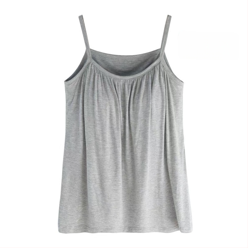 Dámsky tielko s ramienkami, zmes modal-viskóza, vysoká elasticita, bežná dĺžka