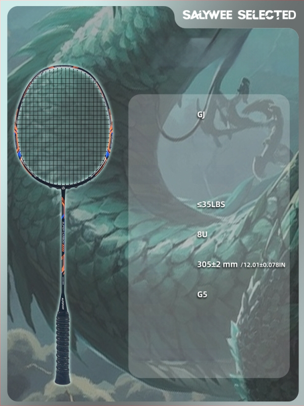 ALPSPORT bedmintonová raketa s rámom z karbónových vlákien, hmotnosť 80–84 g, dĺžka 68 cm, typ rakety: priamy úder, spracovanie a prispôsobenie k dispozícii